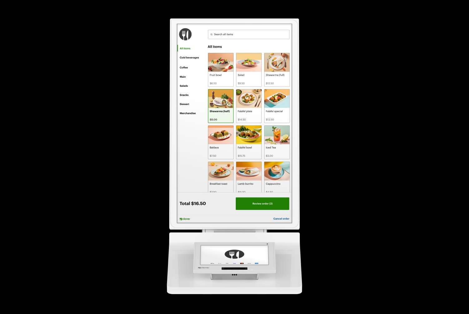 Clover Kiosk device